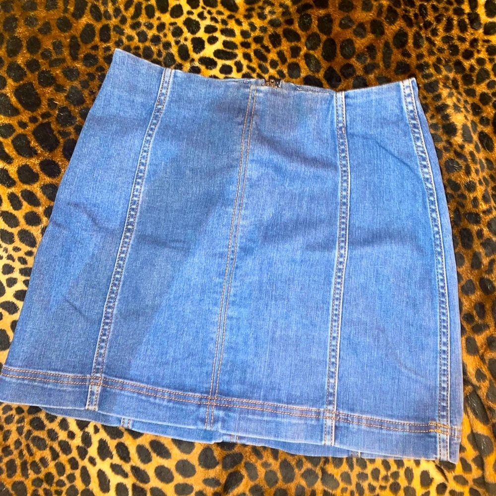 Jean Short Skirt